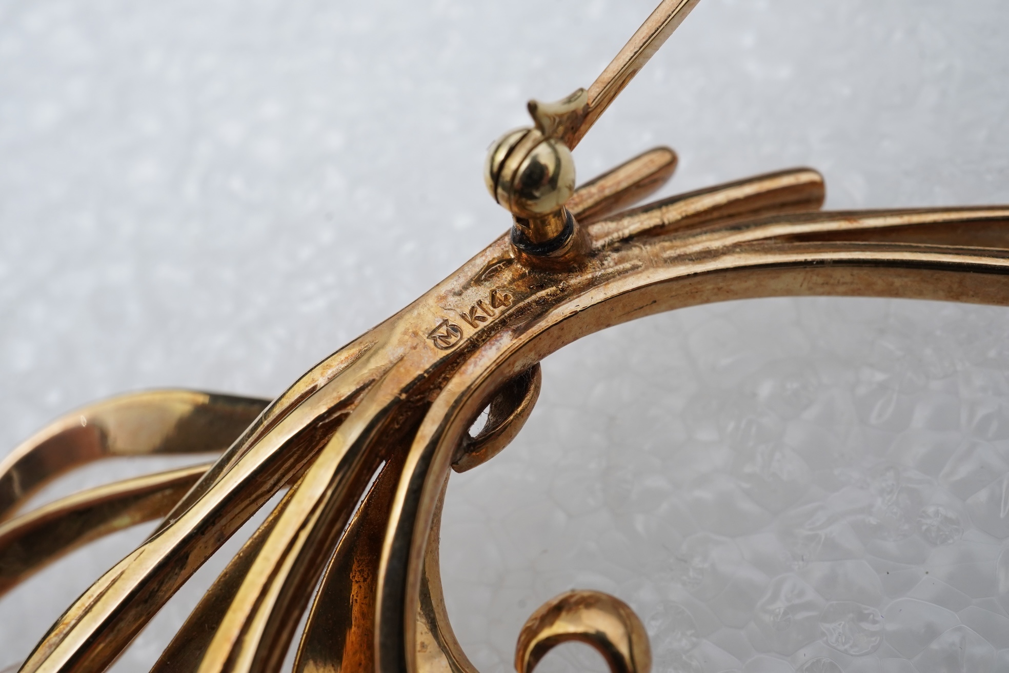 Mikimoto, a cultured pearl brooch